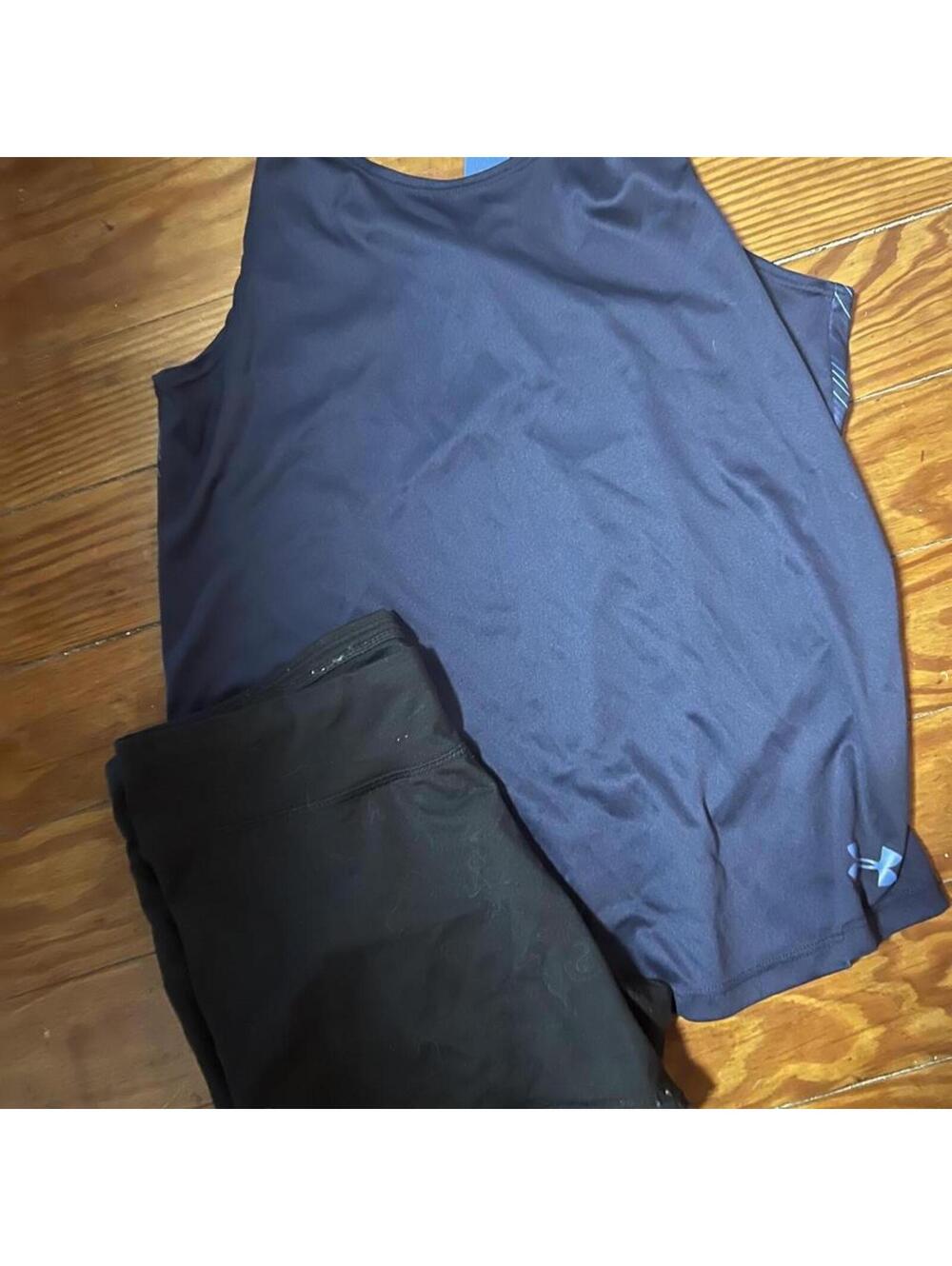 Under Armour Kid's Navy and Blue Vests-tanks-cami